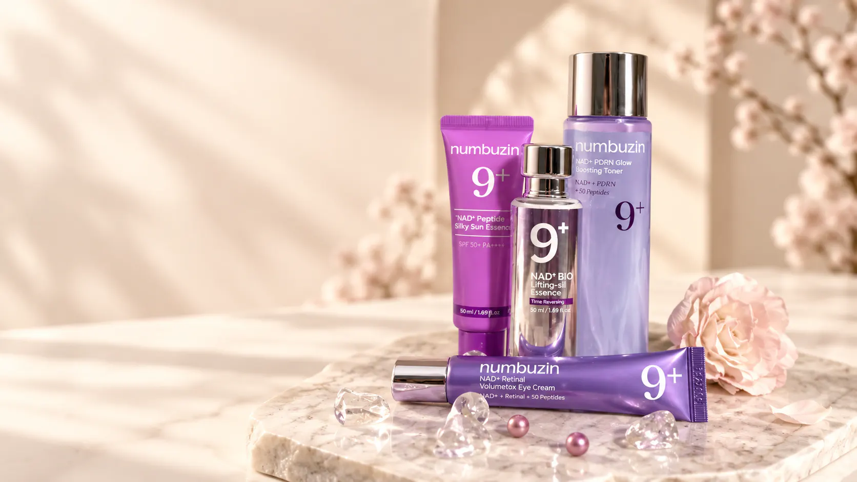 Routine Numbuzin No.9 : les quatre produits réunis